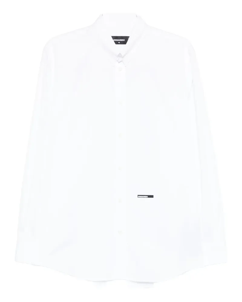 Dsquared2 Hemd mit Logo - Weiß Weiß