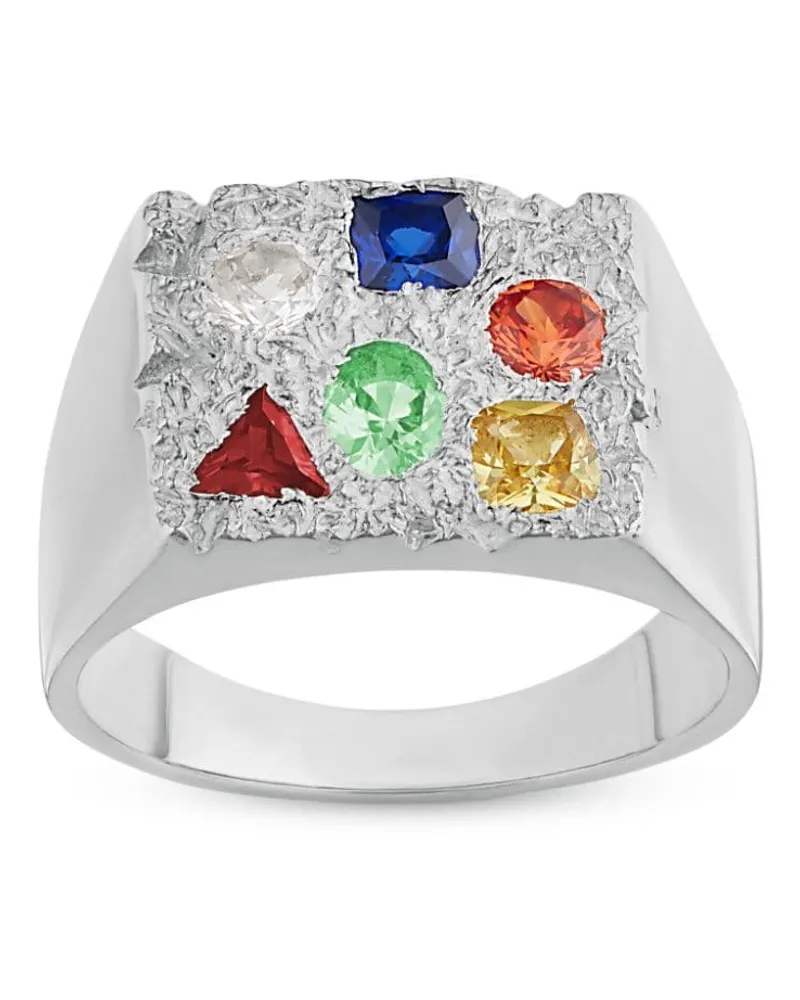 BLEUE BURNHAM Cottage Rose Ring mit Saphir - Silber Silber