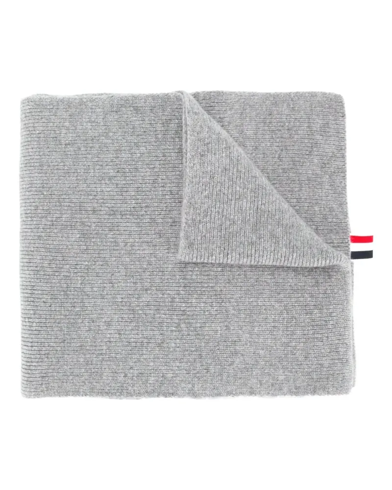 Thom Browne Gerippter Kaschmirschal - Grau Grau