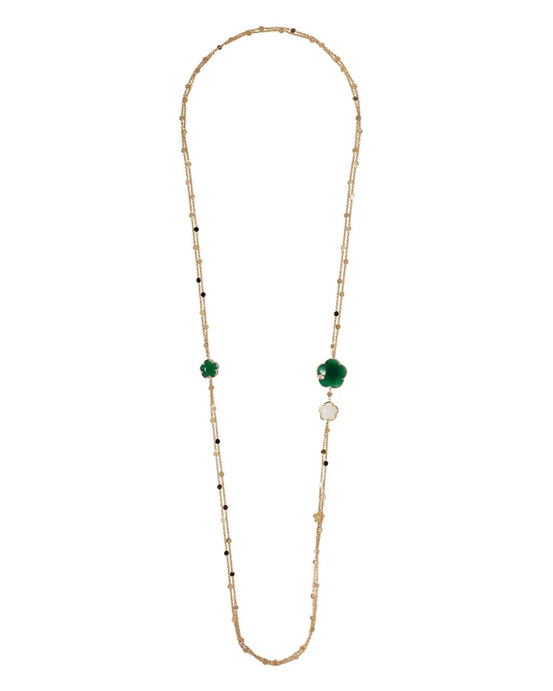 Pasquale Bruni 18kt 'Ton Joli' Rotgoldhalskette mit Diamanten - Rosa Rosa