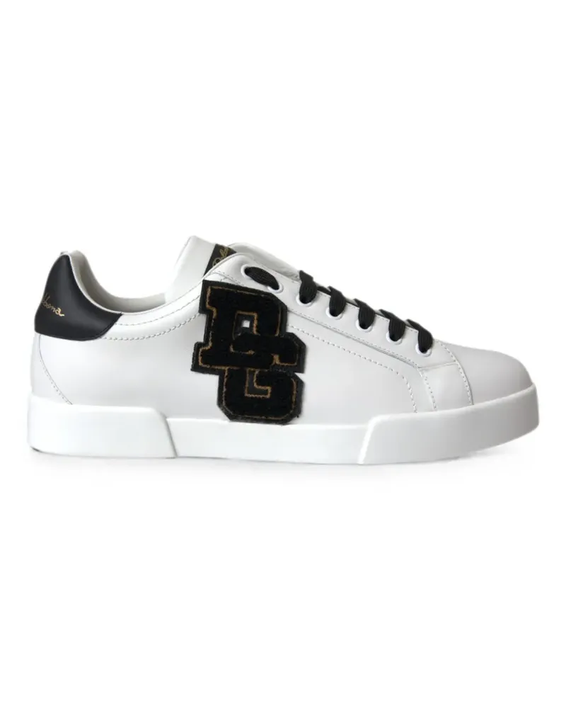 Dolce & Gabbana Sneakers mit DG Varsity-Patch - Weiß Weiß