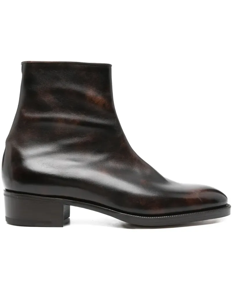 John Lobb Stiefeletten mit Reißverschluss - Braun Braun