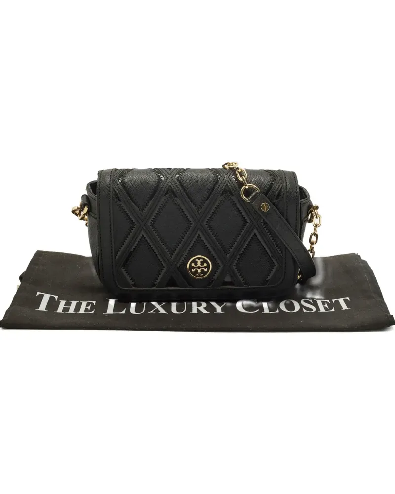 Tory Burch Robinson chain shoulder bag - Schwarz Schwarz