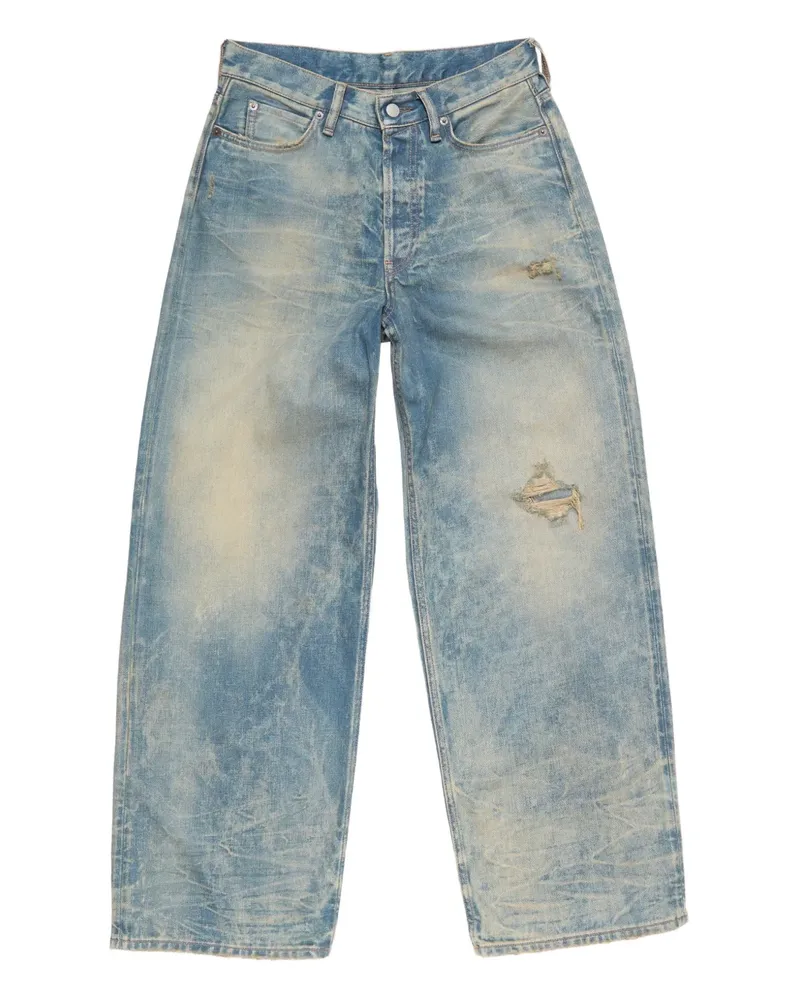 Acne Studios 1981 Hose mit Logo-Patch - Blau Blau