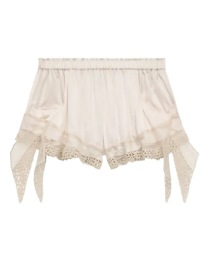 Isabel Marant Ildana Shorts mit Spitzenbesatz - Nude Nude