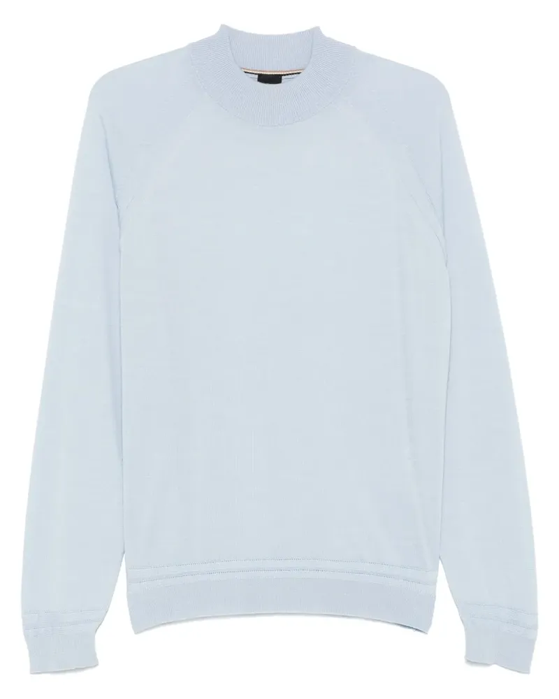 HUGO BOSS Pullover mit Ziernaht - Blau Blau