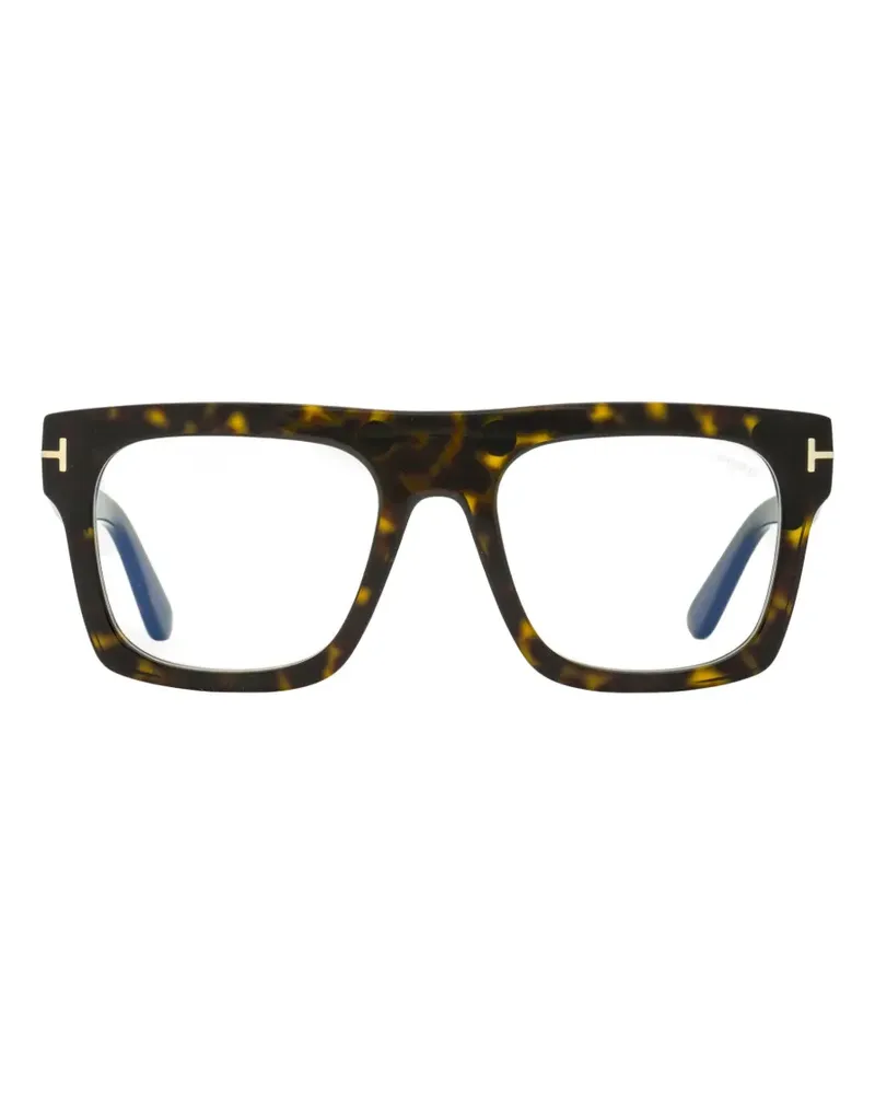 Tom Ford square-frame magnetic-clip glasses - Braun Braun