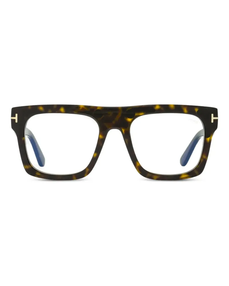 Tom Ford square-frame magnetic-clip glasses - Braun Braun