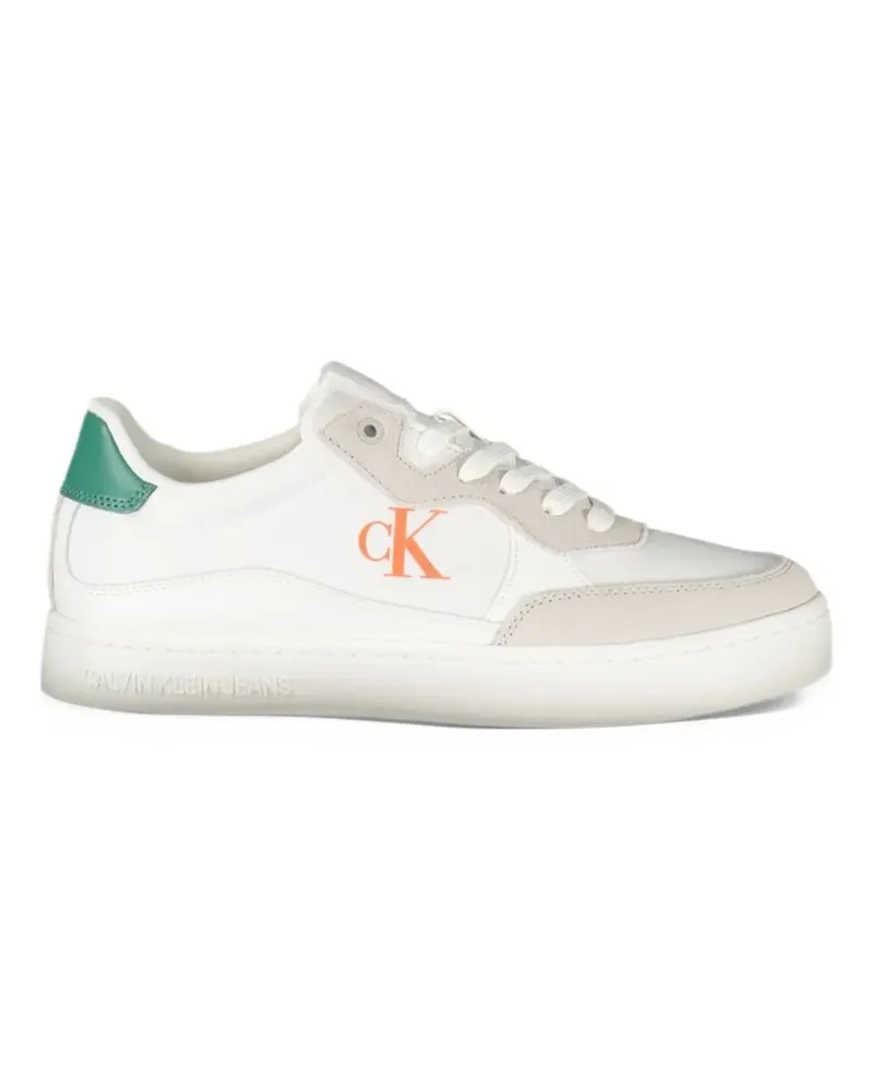 Calvin Klein Sneakers mit Logo-Print - Weiß Weiß