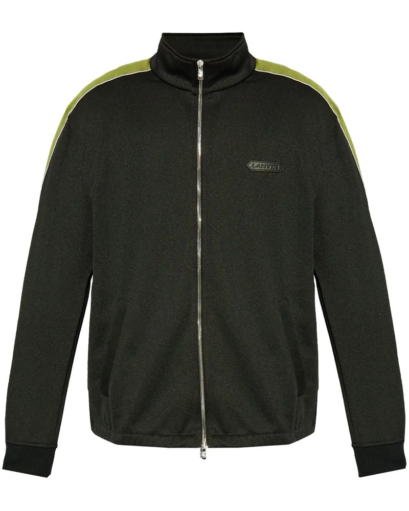 Lanvin Jacke mit Logo-Applikation - Schwarz Schwarz