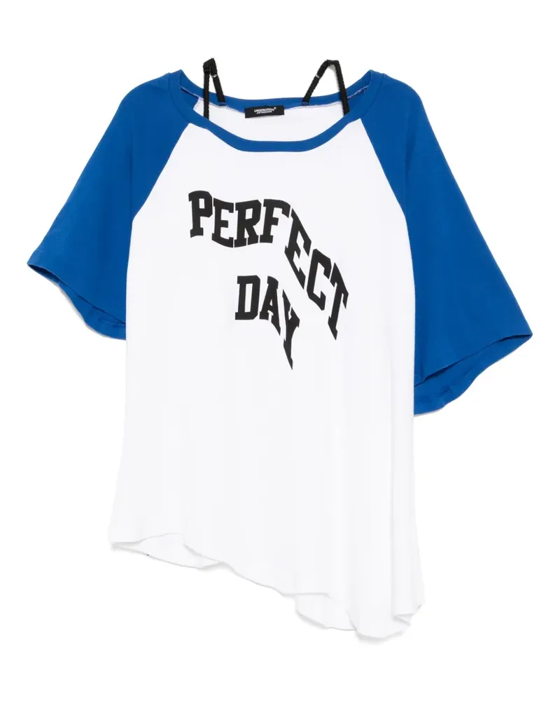 Undercover Asymmetrisches T-Shirt - Weiß Weiß
