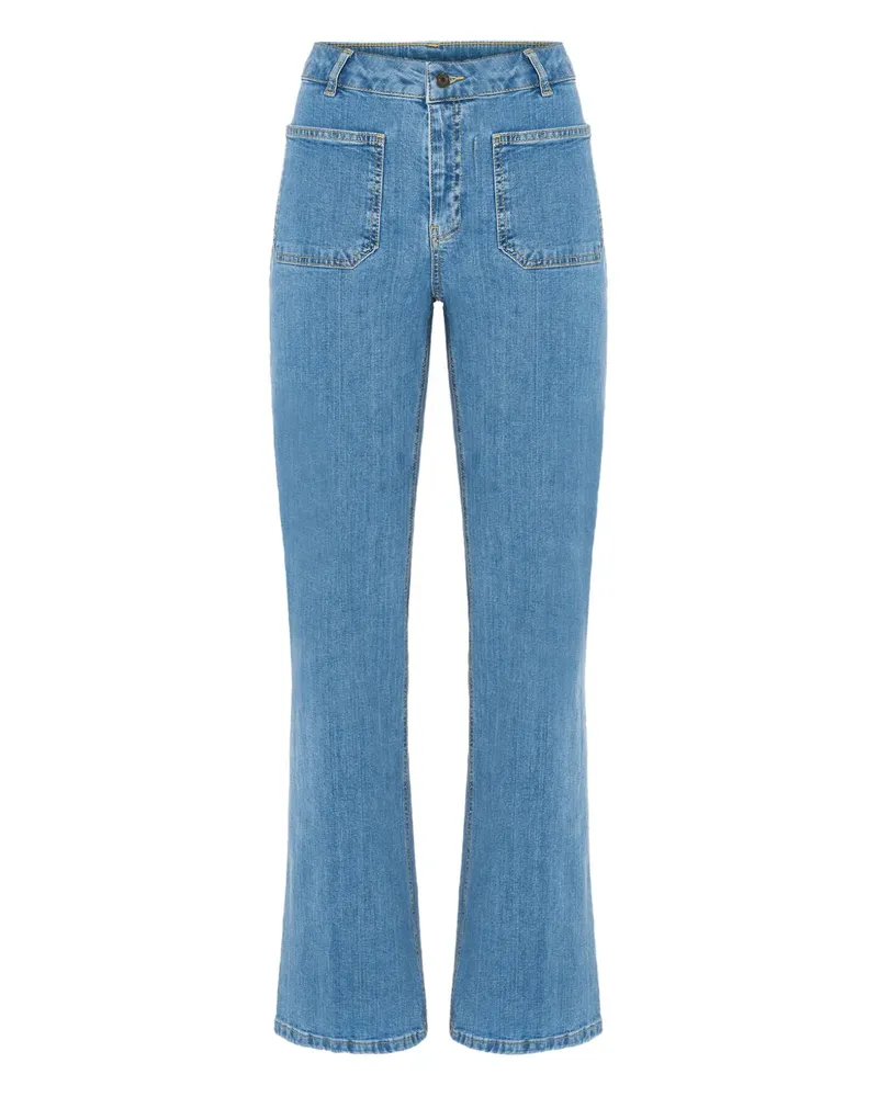 Vanessa Bruno Dompay Schlagjeans mit aufgesetzter Tasche - Blau Blau