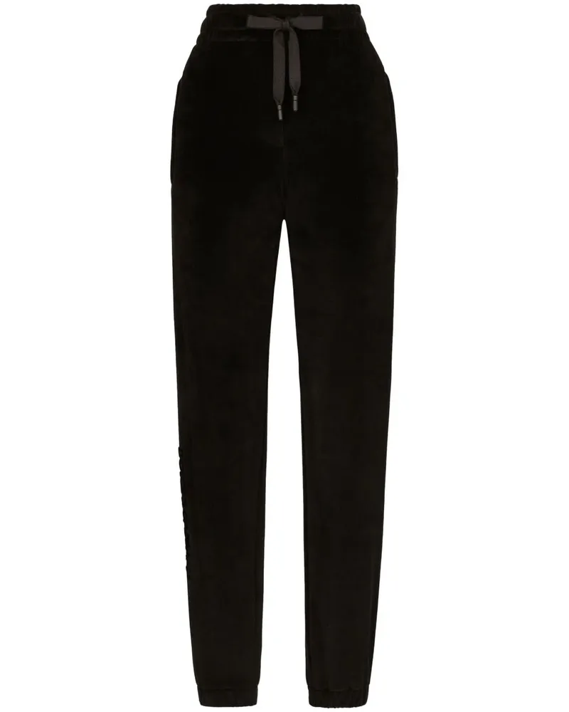 Dolce & Gabbana Jogginghose mit Logo-Stickerei - Schwarz Schwarz
