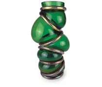 Asymmetrische Chain Ring Vase - Grün