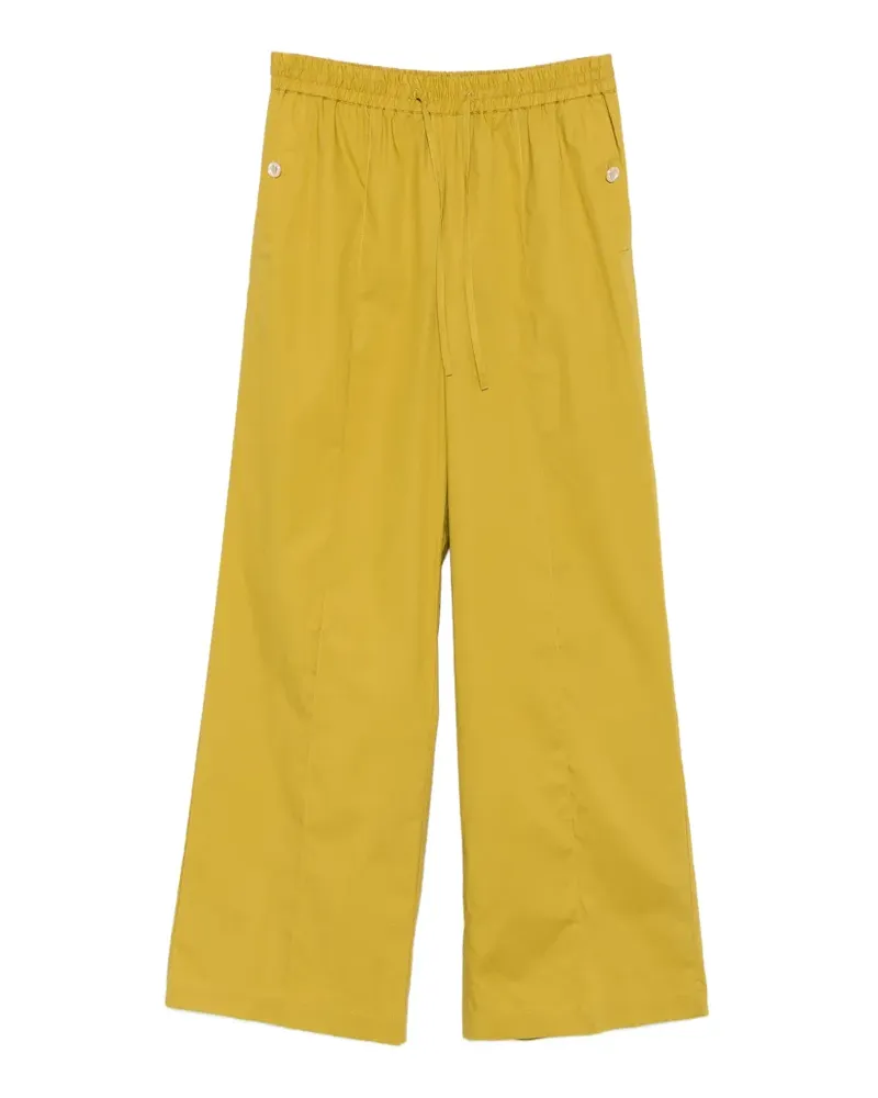 Twin-Set Palazzohose mit Kordelzug - Grün Grün