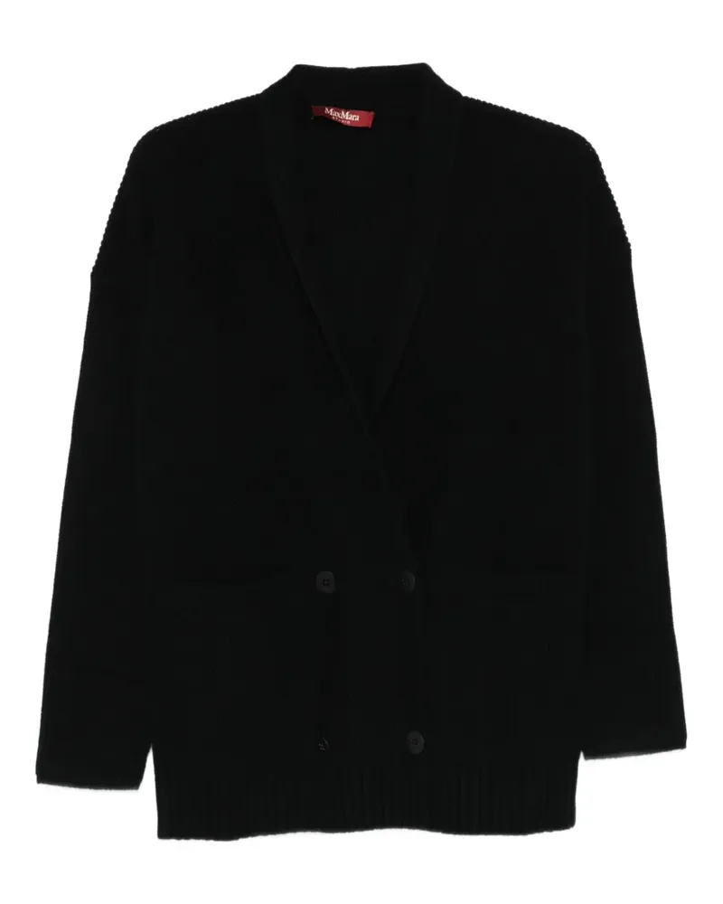 Max Mara Doppelreihiger Cardigan - Schwarz Schwarz