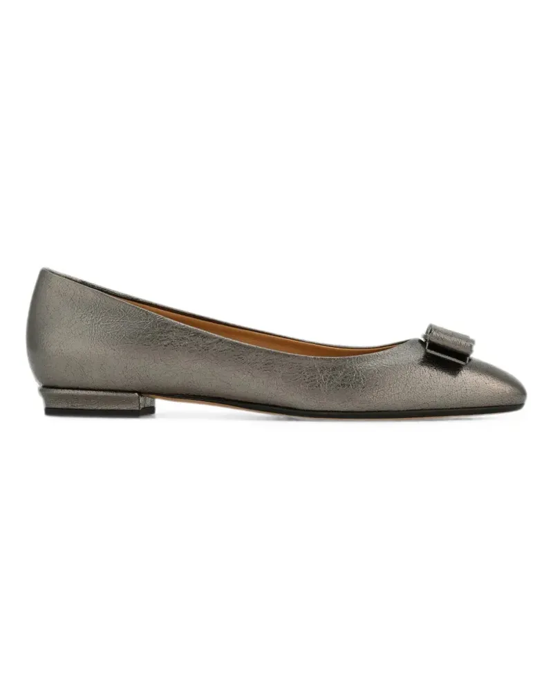 Ferragamo Varina Pumps mit Schleife - Grau Grau