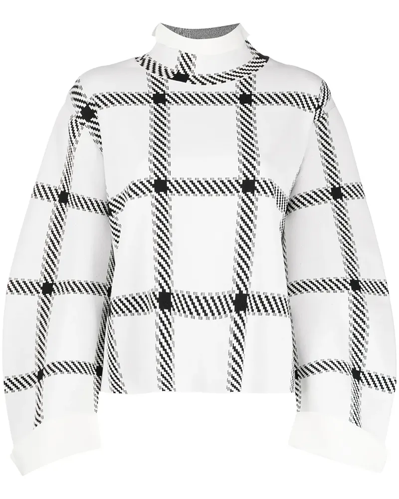 Stella McCartney Pullover mit Stehkragen - Weiß Weiß
