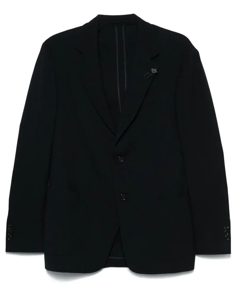 LARDINI Sakko mit Fischgrätenmuster - Blau Blau