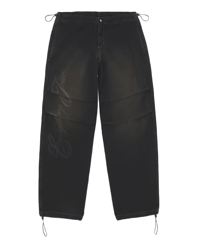 Iuter True Parachute drawstring-cuffs jeans - Schwarz Schwarz