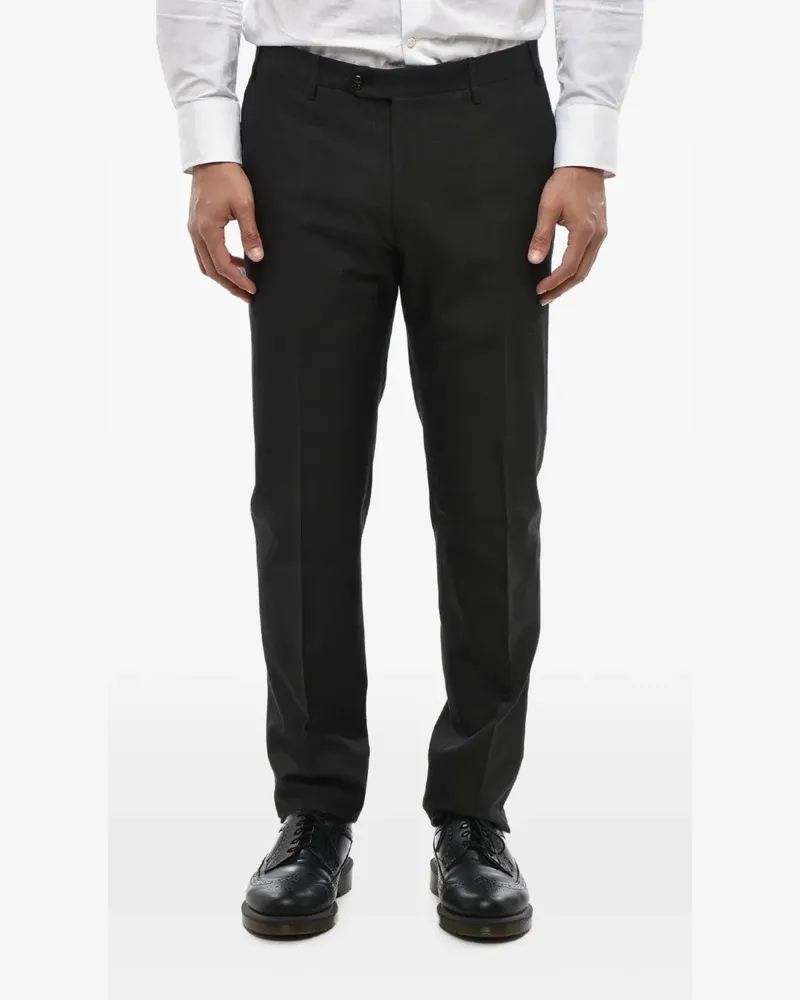 Corneliani silk four-pocket trousers - Schwarz Schwarz