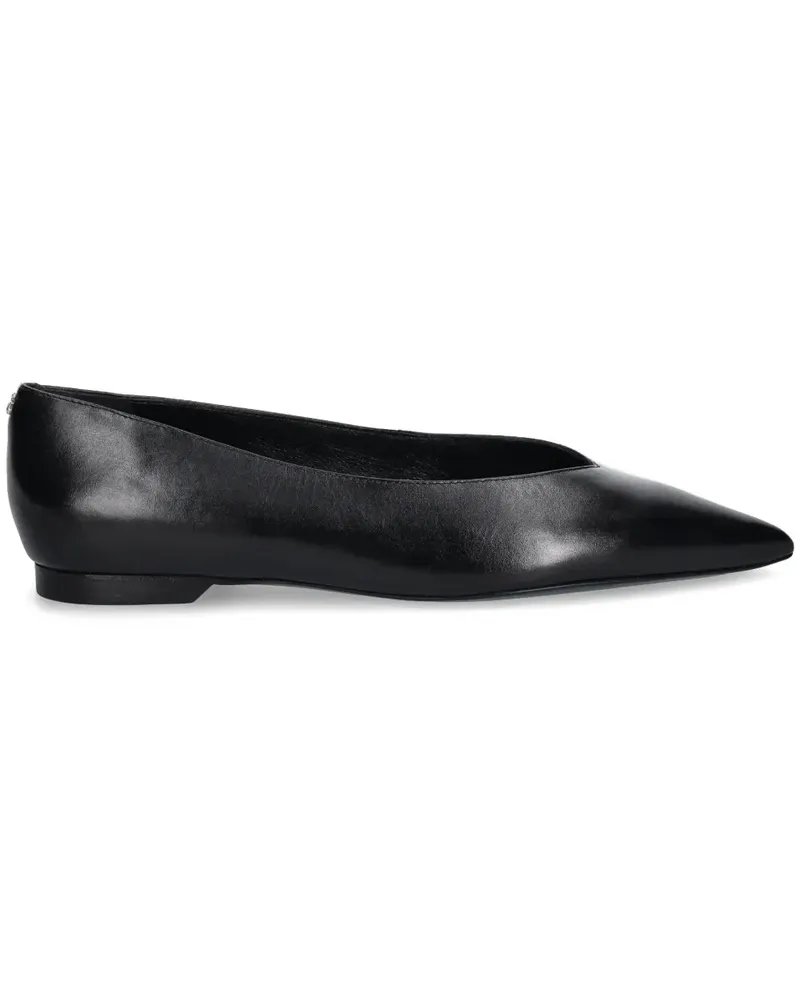 Patrizia Pepe pointed-toe ballet flats - Schwarz Schwarz