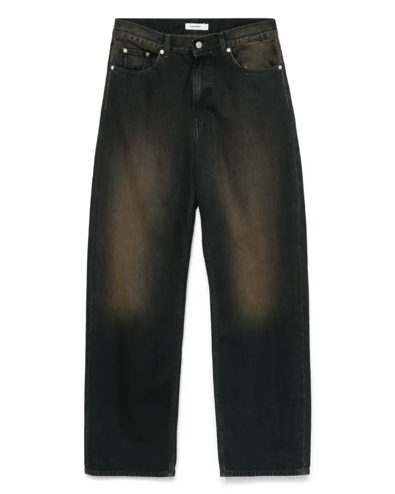 Sandro Jeans mit weitem Bein - Blau Blau