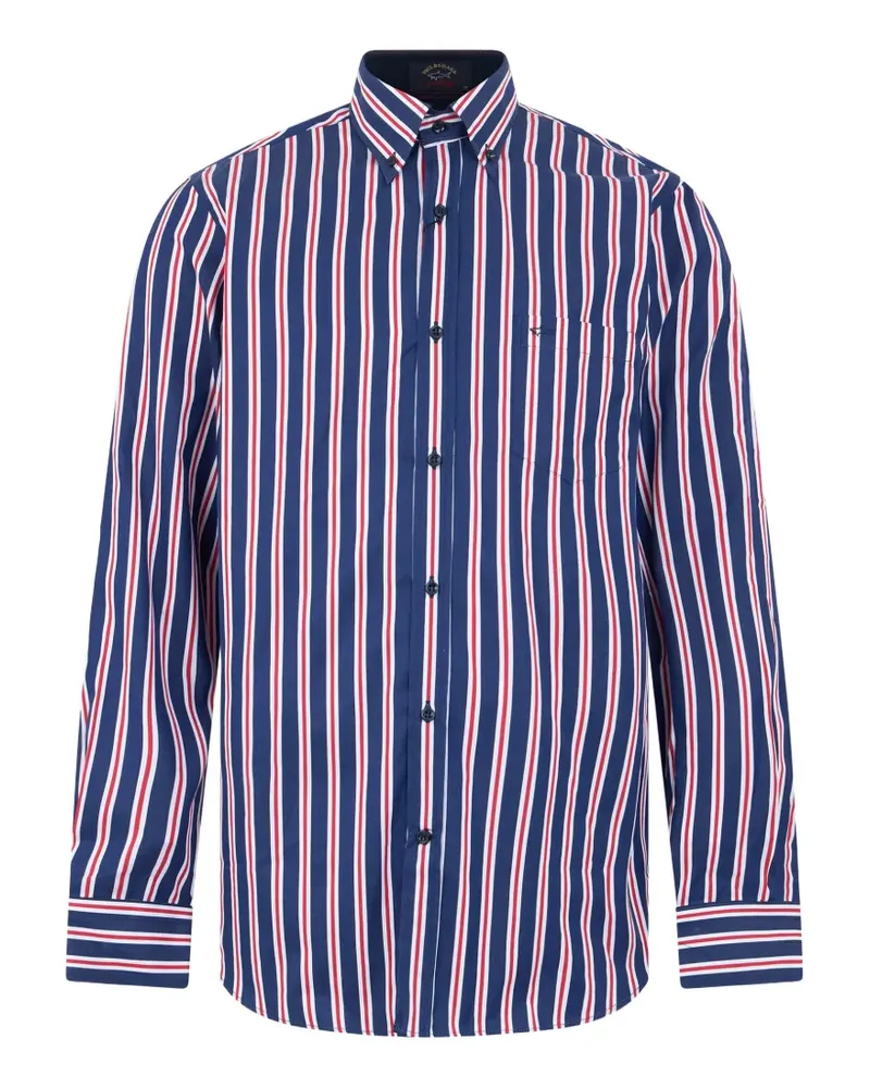 Paul & Shark striped long-sleeve shirt - Blau Blau