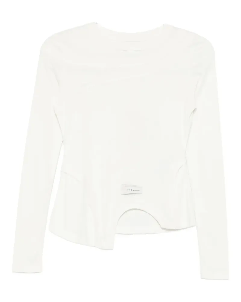 Feng Chen Wang asymmetric sweater - Weiß Weiß