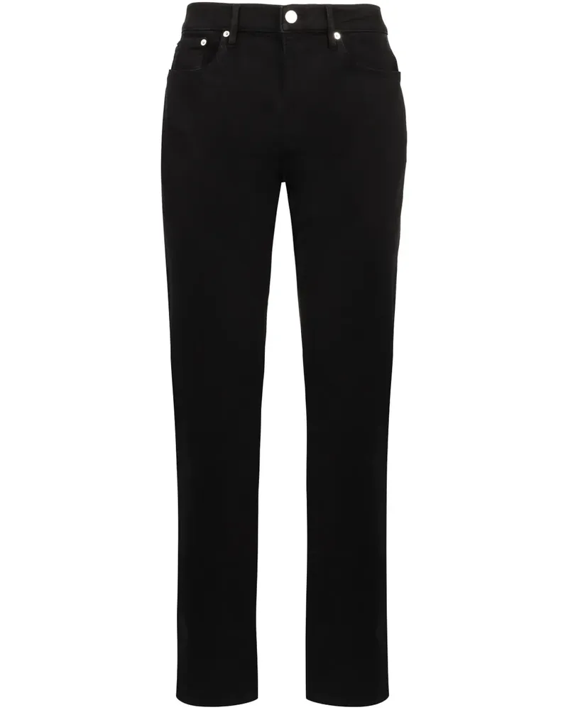 Frame Denim Jeans mit geradem Bein - Schwarz Schwarz