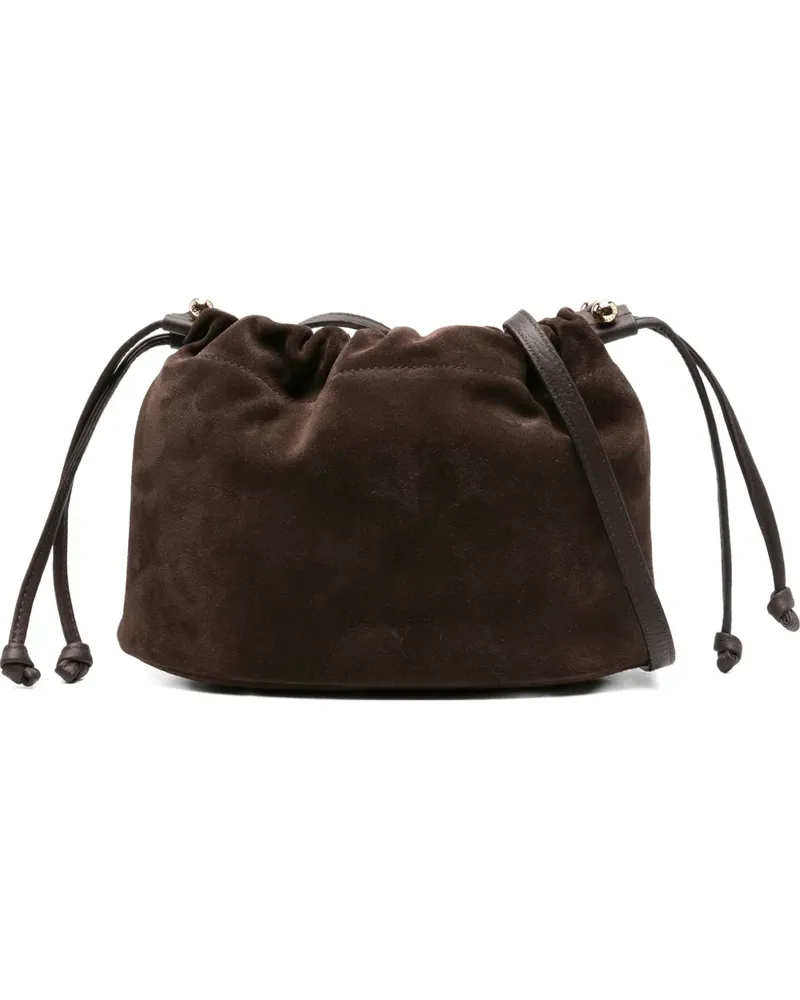 Strathberry Clutch aus Wildleder - Braun Braun