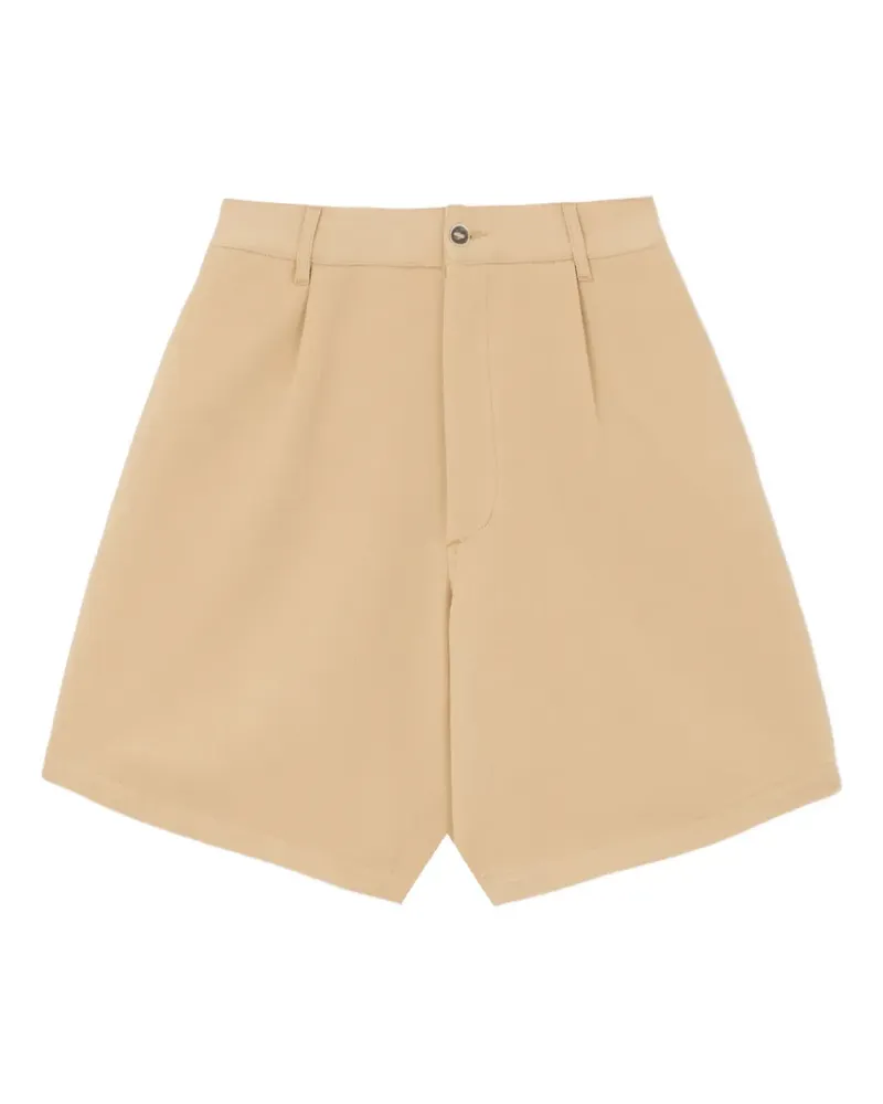 Fortela Julian buttoned back-pocket bermuda shorts - Nude Nude