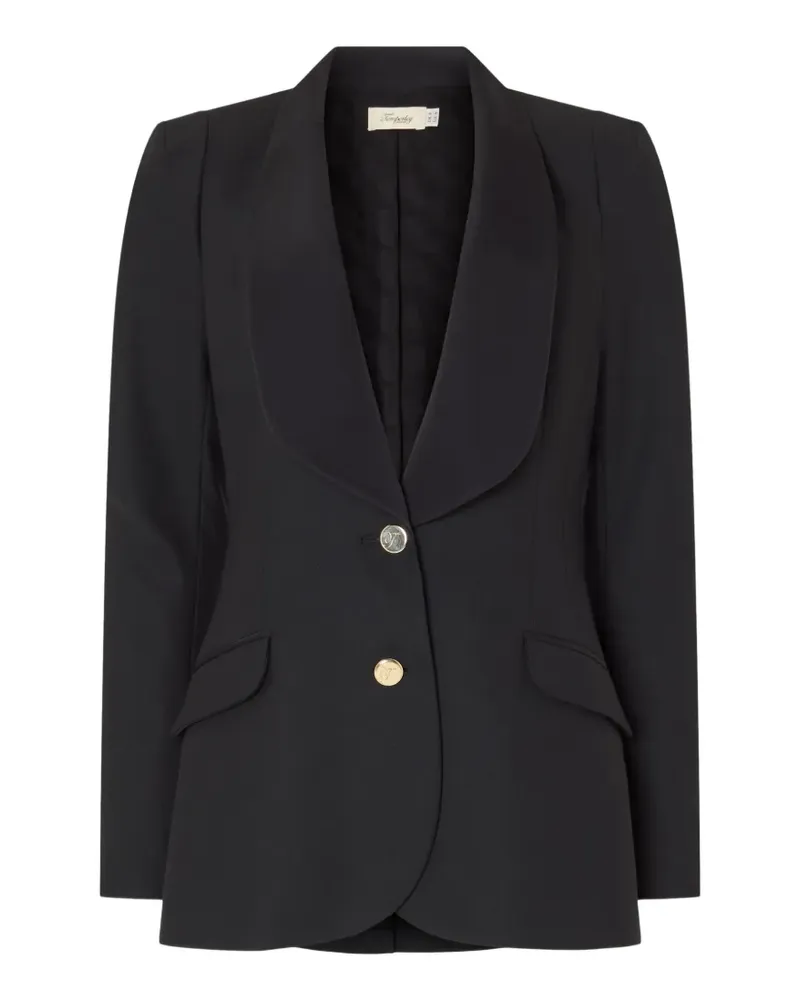 Temperley London Nyx shawl-lapel blazer - Schwarz Schwarz