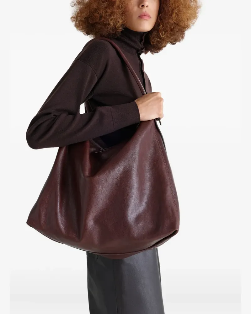 Christophe Lemaire Tote Bag mit Gürtel - Braun Braun