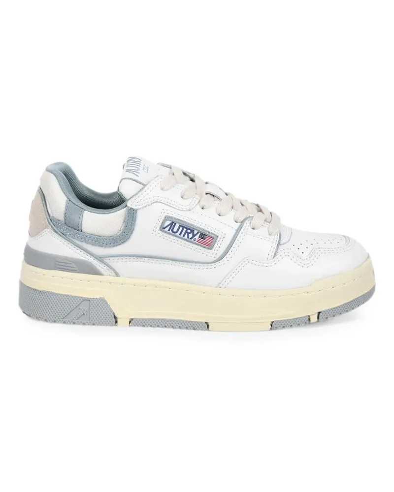 AUTRY CLC Low panelled leather sneakers - Weiß Weiß