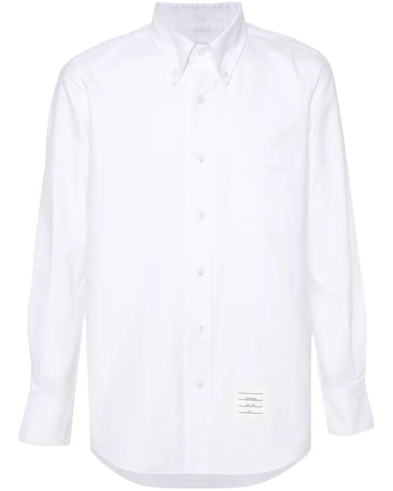 Thom Browne Hemd mit RWB-Streifen - Weiß Weiß