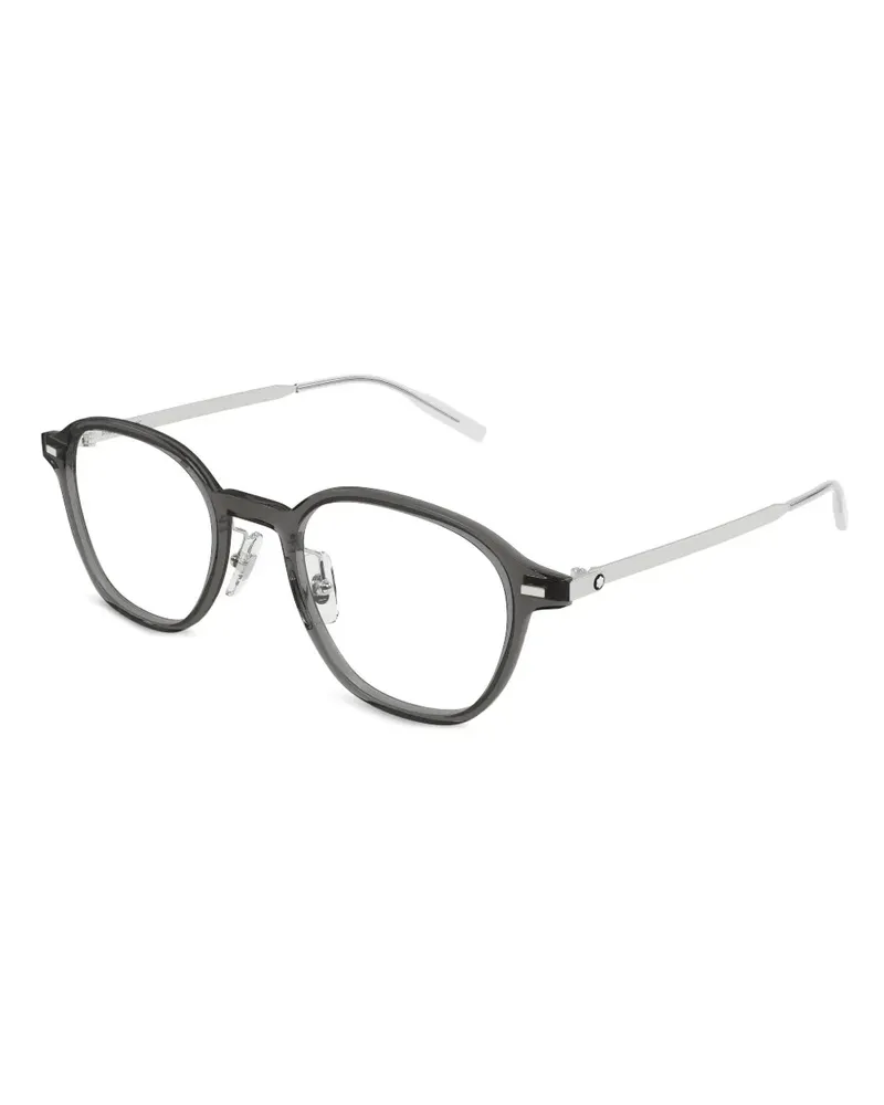 Montblanc Brille mit rundem Gestell - Grau Grau