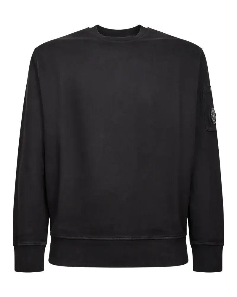 C.P. Company Sweatshirt mit Linsen-Detail - Schwarz Schwarz