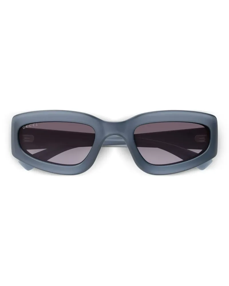 Gucci Sonnenbrille mit geometrischem Gestell - Grau Grau