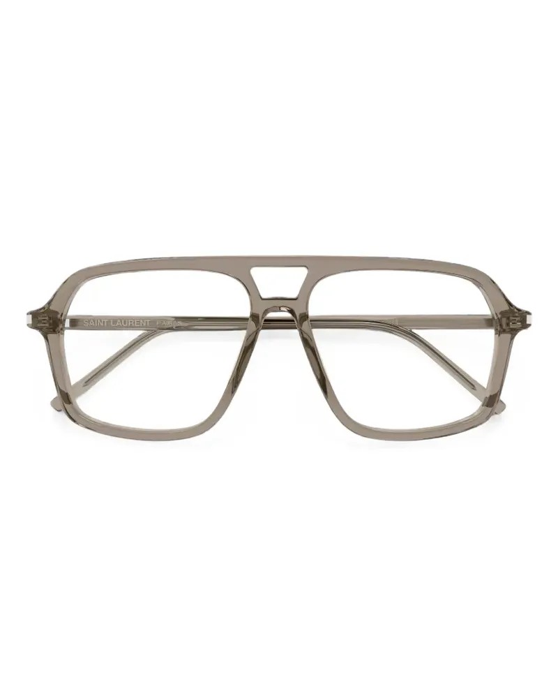 Saint Laurent Klassische Pilotenbrille - Grau Grau