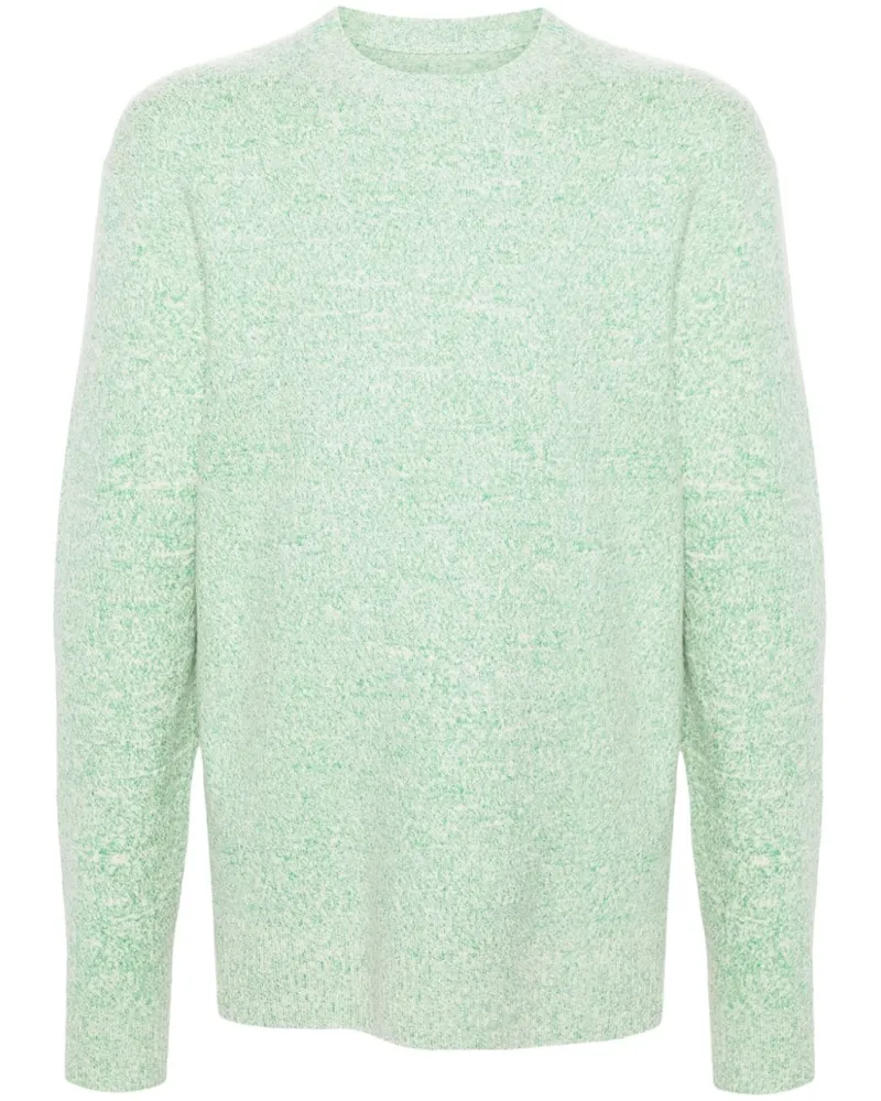 Jil Sander Melierter Strickpullover - Grün Grün