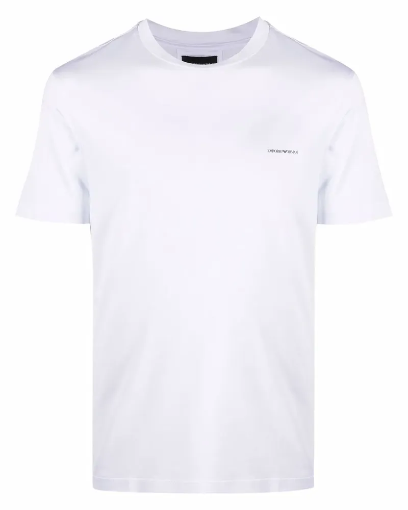 Emporio Armani T-Shirt mit Logo-Print - Weiß Weiß
