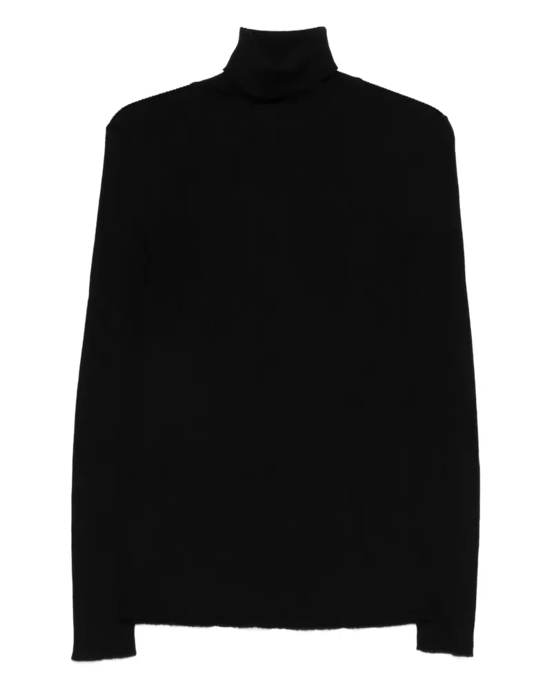 Sunflower roll-neck wool sweater - Schwarz Schwarz