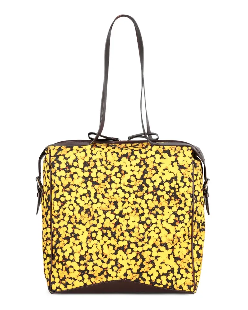Dries van Noten Shopper mit Print - Gelb Gelb