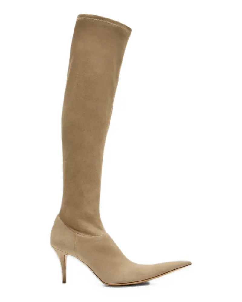 Acne Studios stretch suede boots - Nude Nude
