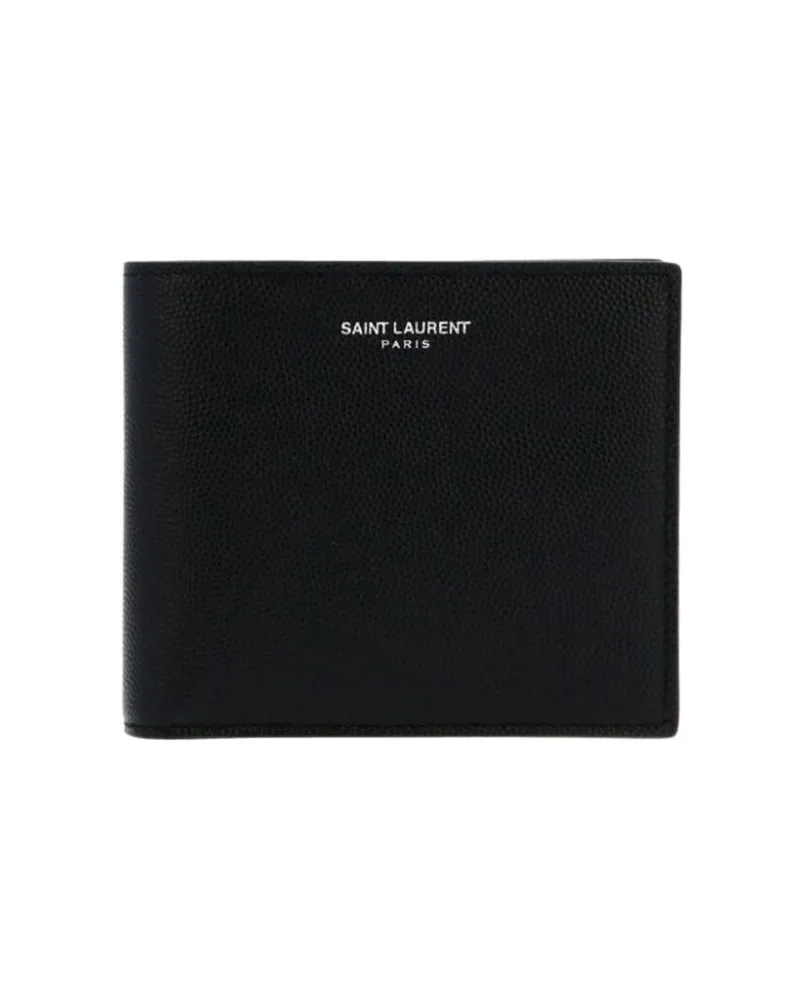Saint Laurent Paris' Portemonnaie - Schwarz Schwarz