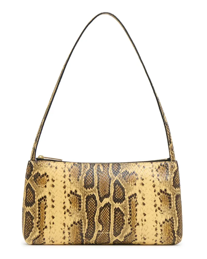 Mansur Gavriel Gaia snake-effect shoulder bag - Gelb Gelb