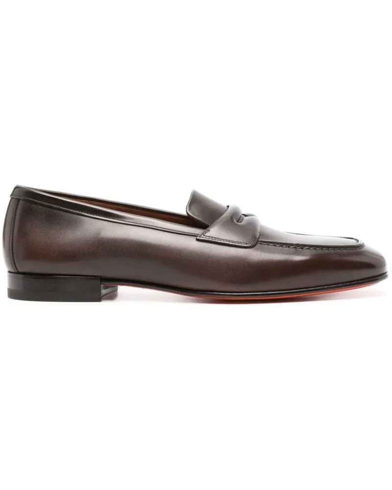 Santoni Figaro Loafer - Braun Braun