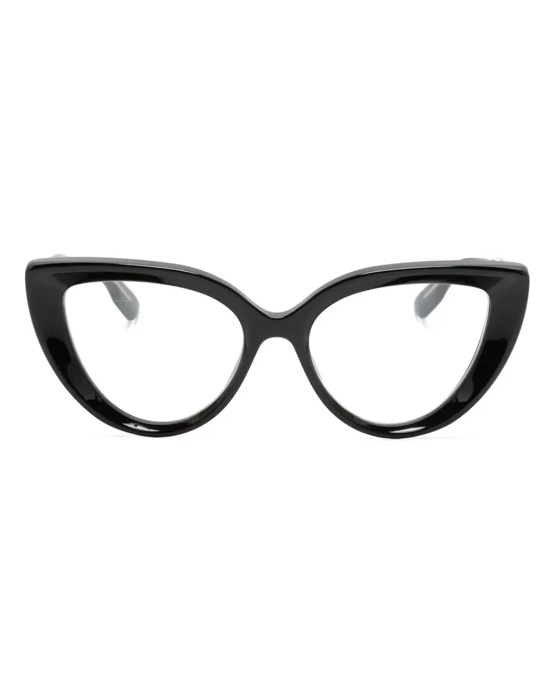 Gucci Cat-Eye-Brille mit Logo-Gravur - Schwarz Schwarz
