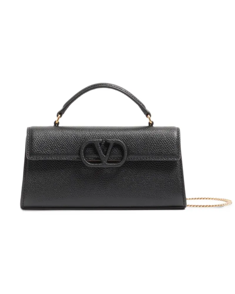 Valentino Garavani VSling mini handbag in grainy calfskin - Schwarz Schwarz